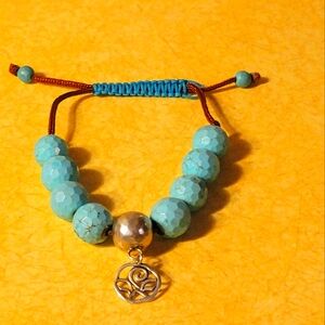 Silpada Best Trand Bracelet, w/baby blue beads, B2810